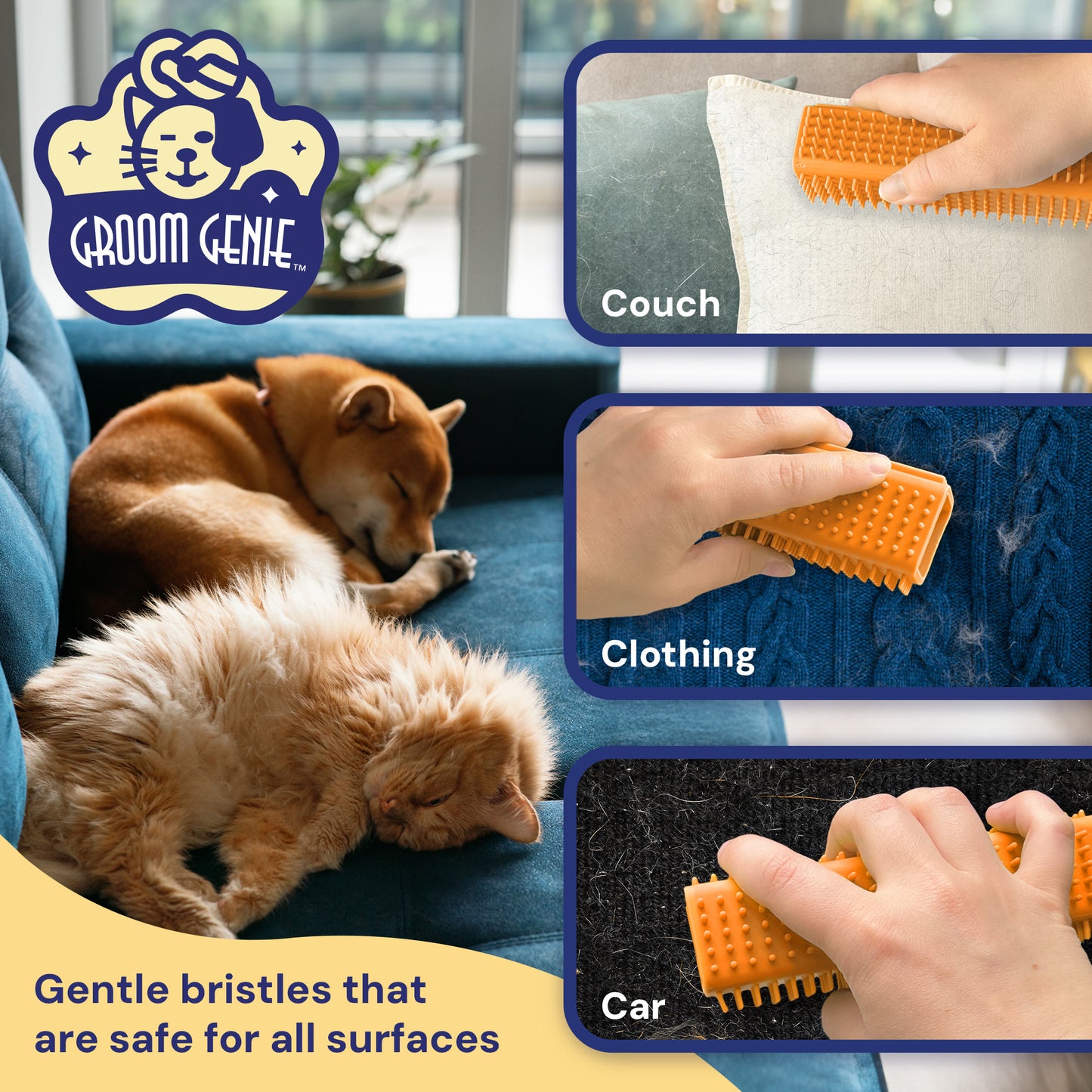 Groom Genie Magic Pet Block Brush