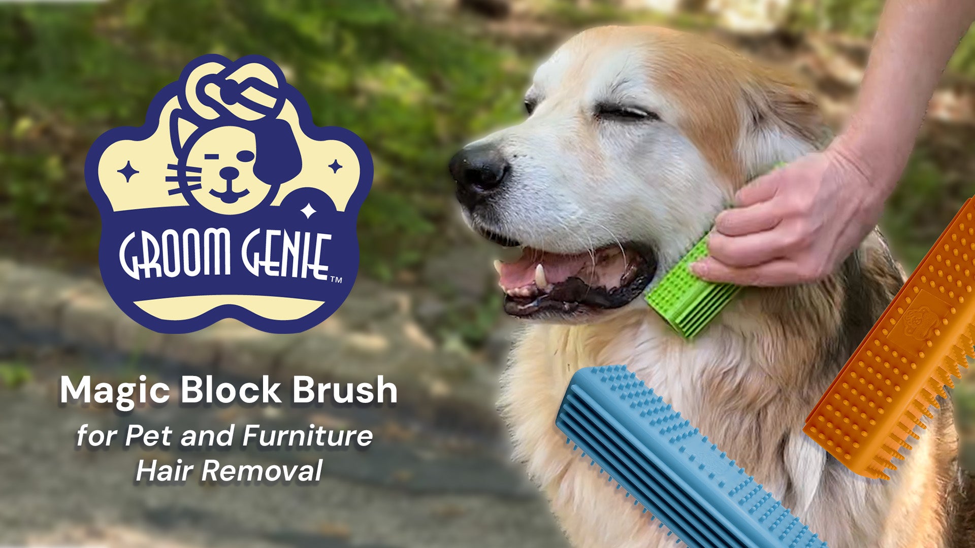 Groom Genie Magic Pet Block Brush Knot Genie