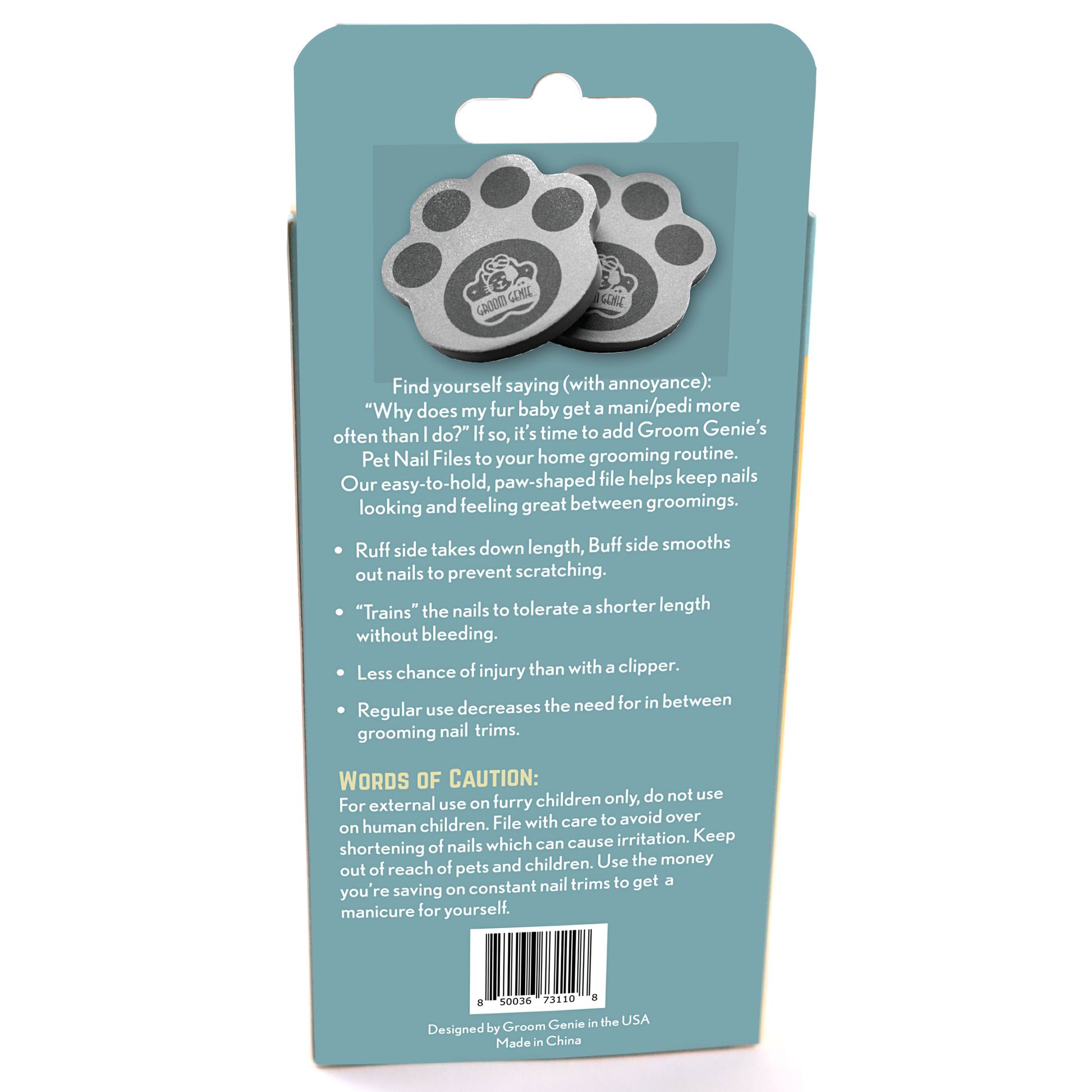 Dog grooming nail sales file